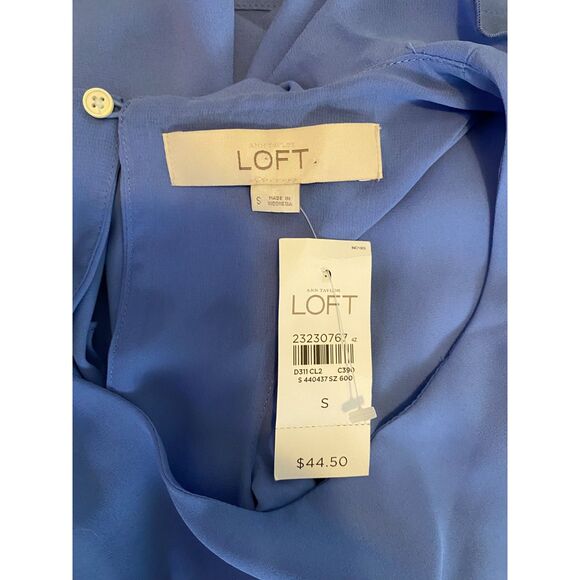 NWT Loft Sleeveless Scoop Neck Ruffled Back Top Size S - Picture 5 of 6